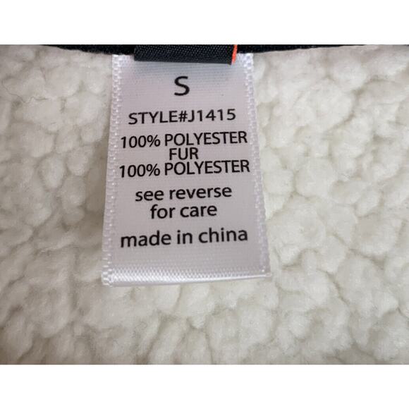 ACTIVE‎ USA Collection Vest Womens small brown faux leather fur vest open front - Picture 3 of 4